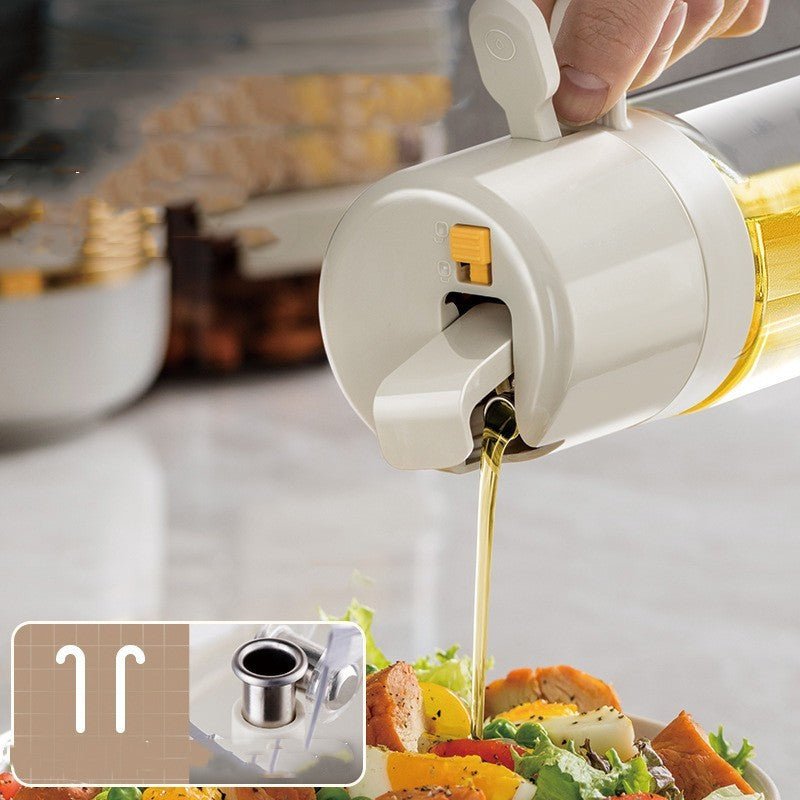 2 In 1 Oil Sprayer Bottle BBQ Cooking Oil Dispenser Olive Oil Pourers Sprayer Kitchen Baking Oil Mister Vinegar Bottle - silverfoxgoods